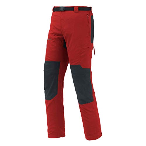 Trangoworld Zayo Fi Pant. Largo, Hombre, Rojo/Negro, 3XL