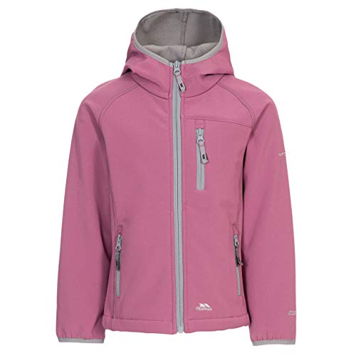 Trespass Kian Chaqueta Softshell para niños, color malva 7/8 años