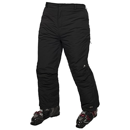 Trespass - Pantalones de Esquí Impermeables Acolchados Modelo Contamines Unisex Niños Niñas - Invierno/Esquiar/Snowboard (9/10 Años) (Negro)