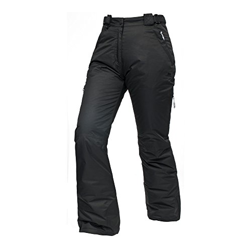 Trespass - Pantalones de esquí Impermeables Modelo Lohan para Mujer (XS) (Negro)