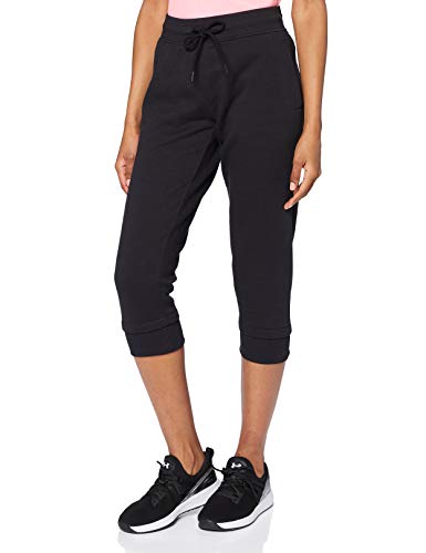 Under Armour 1320610 UA Slim Leg Crop - Pantalón de felpa para mujer, Negro (001), M