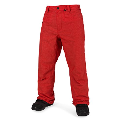 Volcom Carbon Pnt G1351816FRE - Pantalón de Snowboard para Hombre, Talla M, Color Rojo