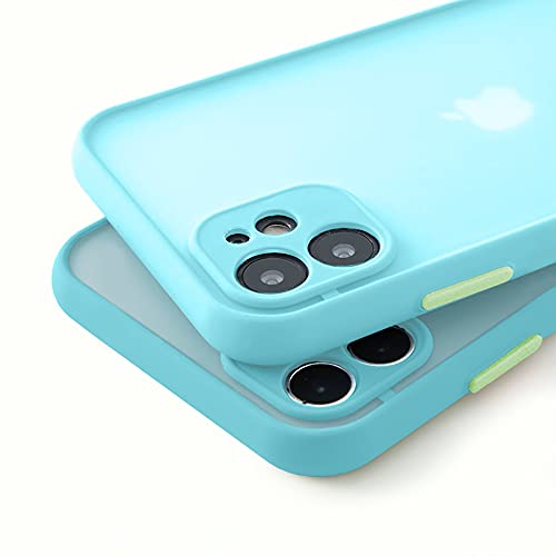 VUTR Funda Resistente Opaca para iPhone 11 [Protector de Lentes Integrado] Paragolpes de Silicona Protección a Prueba de Golpes Elegante y Suave Carcasa Delgada para iPhone 11 - Menta