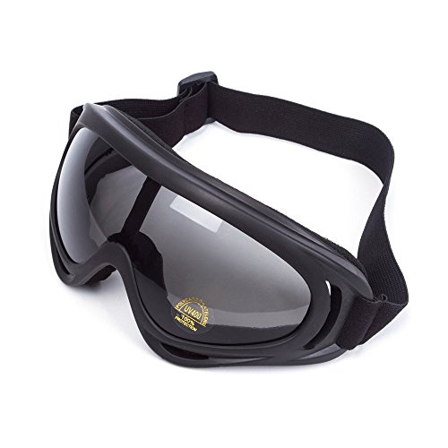 WILDKEN Gafas de Seguridad Anti-UV a Prueba de Viento Antipolvo Anti-Sable Anti-Niebla para Actividades al Aire Libre Ciclismo Moto Cross Mountain Bike ATV Ski (Negro)