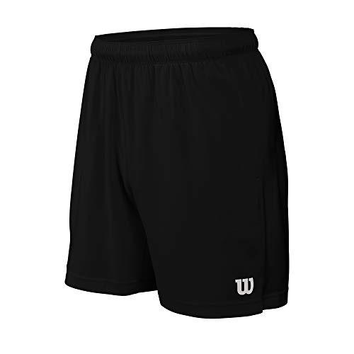 Wilson Hombre Shorts, Rush 7 Woven Short, Poliéster, Negro, Talla XXL, WRA746702XX