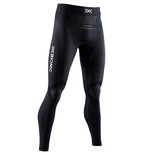 X-Bionic Invent 4.0 Running Pants Men Pantalones Deportivos, Capa Base, Running Jogging Training Fitness Gym para Hombre, Hombre, Black/Charcoal, XXL