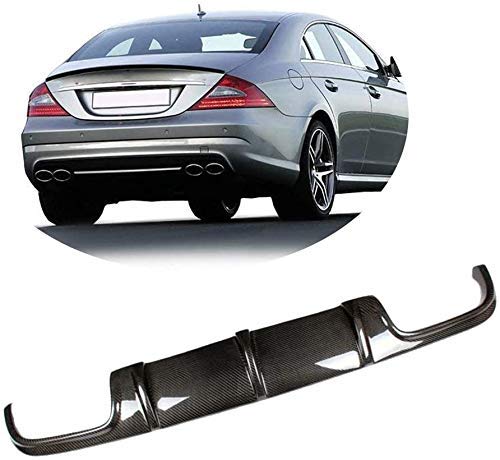 XTT Se Adapta a Mercedes Benz W219 CLS63 AMG 2006-2010 Fibra de Carbono CF Difusor de Parachoques Trasero Kit de carrocería de alerón de Labios