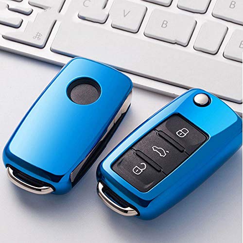 YABAISHI Caso suave de TPU protector de la cubierta del caso del tirón for Volkswagen Key Fob, alejado del coche de la llave Fob del caso for Passat Sagitar POLO Tiguan Magotan Fob alejado de la llave