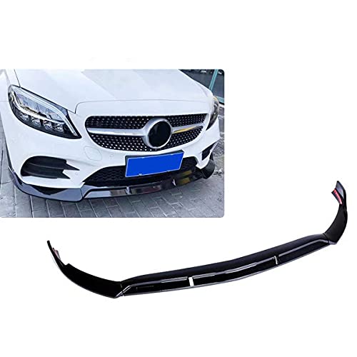 YMSHD Alerón de Labio Delantero Adecuado para Mercedes para Benz Clase C W206 C206 A206 C200 C300 Sport 2 Puertas 4 Puertas 2019Up Abs Parachoques Delantero Divisor de alerón de Labios, no p