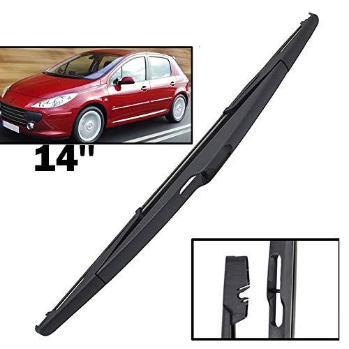 ZYDSD Limpiaparabrisas 14" Parabrisas Posterior lámina for el Peugeot 307 2001-2008 Parabrisas Parabrisas Ventana indiscreta