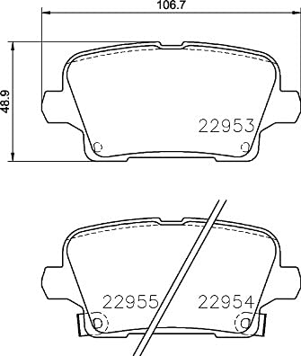 1 Juego de pastillas de freno BREMBO P 59 097 adecuado para OPEL VAUXHALL BUICK