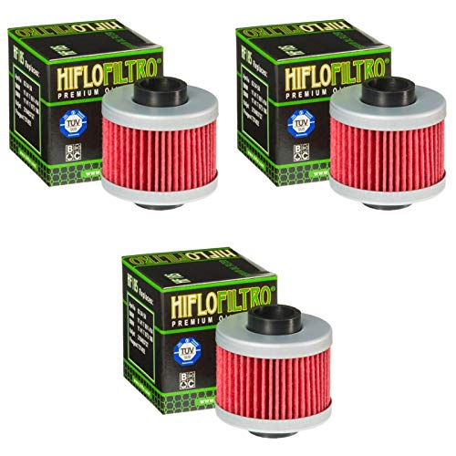 3x Filtro de aceite Peugeot Geopolis 125 i.e Evolution Urban ABS 08-12 Hiflo HF185