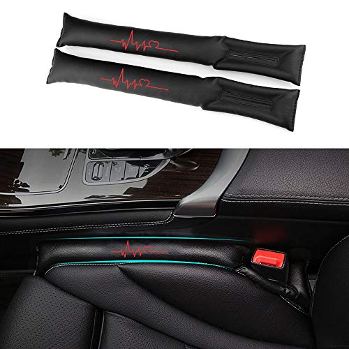 8X-SPEED para Arona Relleno Ranura Asiento de Coche Evita Que los artículos se caigan Acolchado del Espaciador de Cojín Automóvil Accesorios 2 Piezas Rojo