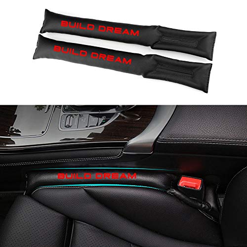 8X-SPEED para Focus Relleno Ranura Asiento de Coche Evita Que los artículos se caigan Acolchado del Espaciador de Cojín Automóvil Accesorios 2 Piezas Rojo