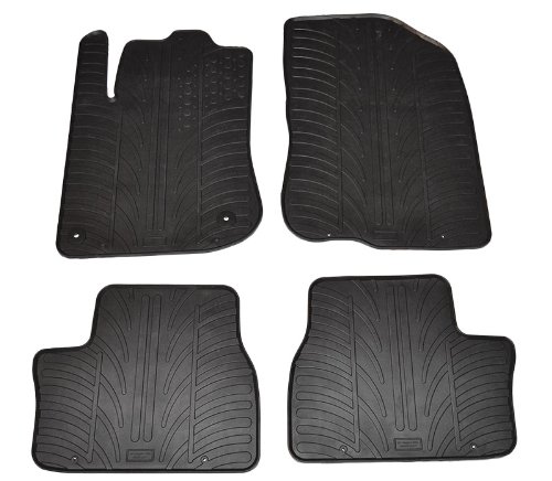 Alfombrillas de Goma Compatible con Peugeot 2008 Incl. Crossover 2013-2019 (Perfil T 4-Partes + Clips de Montaje)