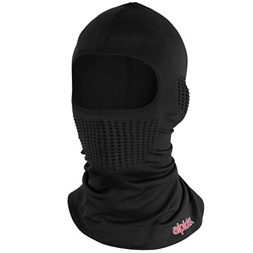 ALPIDEX Pasamontañas Balaclava Invierno Moto Ski Negro Niño Mujer Hombre, Tamaño:l/XL