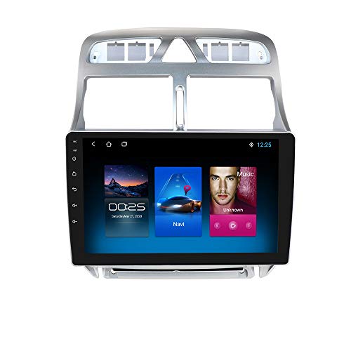 Android 10 Car Radio GPS con Pantalla táctil de 9 Pulgadas Compatible con Peugeot 307 307CC 307SW 2006-2013, Soporte estéreo WiFi Bluetooth USB Mirror Link