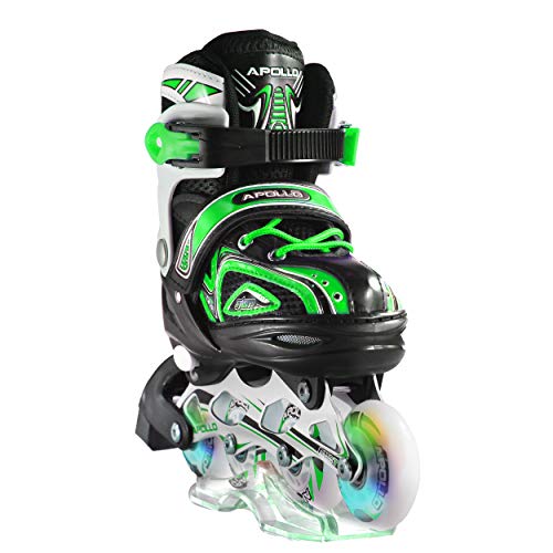 Apollo Super Blades X Pro, tamaño S,M,L, Inline Skates con Ruedas Luminosas LED