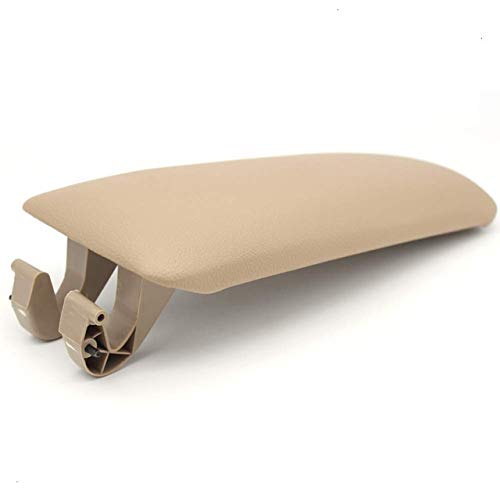 Apoyabrazos de cuero de coches Pestaña Tapa for Audi A4 B6 B7 2002-2007 Center Console Brazo Caja Resto de almacenamiento cubierta de la tapa Accesorios for automóviles ( Color : Beige Latch Cover )