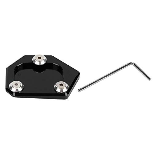 Apoyo De La Motocicleta Del Cojín BiuZi 1Pc CNC Lateral De Aluminio Base De Extensión De La Ampliadora Antideslizante Negro Motocicleta Plantilla Ortopédica De Extensor Compatible Con Honda CBR Serie