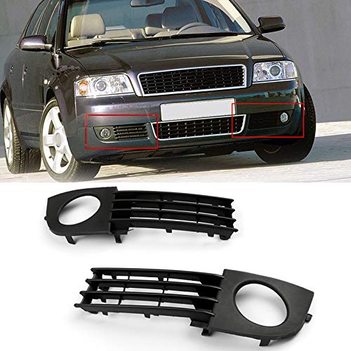 Artudatech Rejillas Frontales Coche, 1 par Rejillas de Coche Parrilla de Delantera Malla Rejilla de Repuesto Grille Grill para AU-DI A6 C5 AVANT QUATTRO 2002-2005