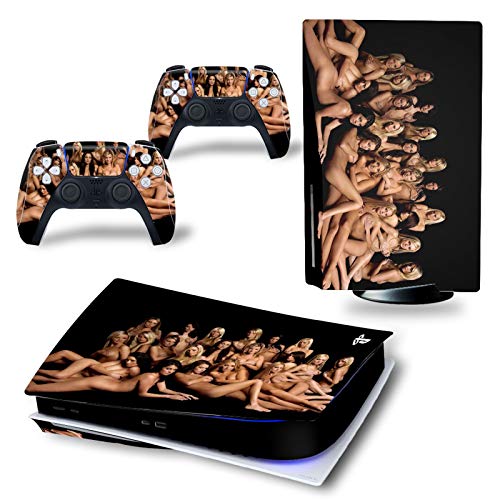 AXDNH PS5 Standard Disc Edition Skin Sticker Decal Cover para Compatible con Consola PS5 y Controlador Skin Sticker | Pegatina para la versión en CD-ROM de PS5