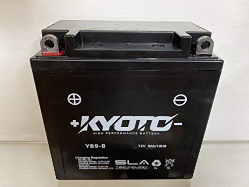 Batería de la motocicleta Kyoto YB9-B SLA compatible con Piaggio Executive 150 - Listo para usar 12V 9Ah 135 x 75 x 139 mm