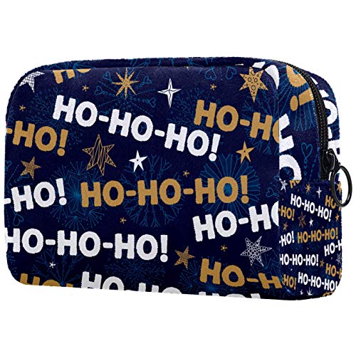 Bolsa de Pinceles de Maquillaje Personalizada, Bolsas de Aseo portátiles para Mujer, Bolso cosmético, Organizador de Viaje, Halloween Ho-Ho-Ho