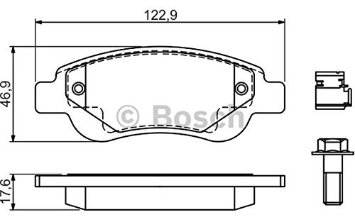 BOSCH 0 986 494 606 4 x pastillas de freno delanteras.