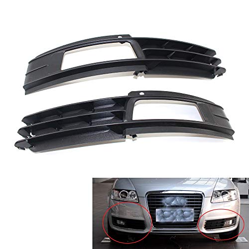 Bumper Foglight Grille Fit For Audi A6 C6 4F 09-11 Tope Delantero De Luces De Niebla Lámpara De La Parrilla Juego De Piezas De Automóviles