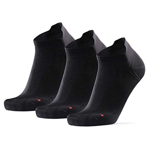 Calcetines de Deporte Low Cut Pack de 3 (Negro, EU 35-38)