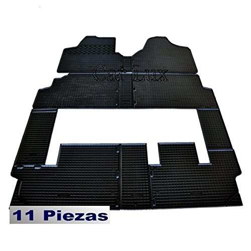 Car Lux NAR03324 - Alfombras Goma Alfombrillas a Medida para Expert L2 Kit de 11 Piezas