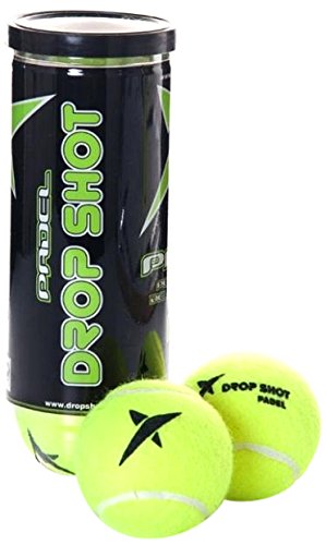 DROP SHOT Club - Pelotas en Bote, Color Amarillo, 3 Unidades