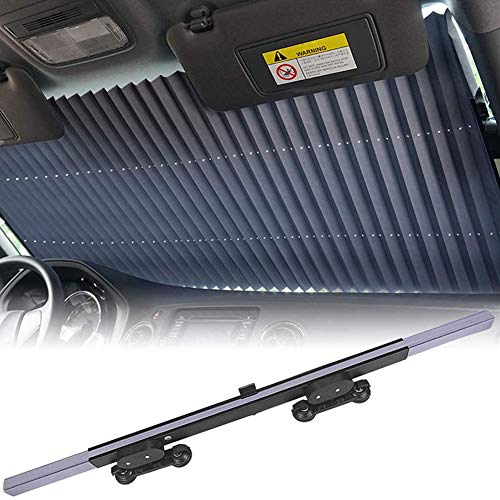 Fangteke Parasol Del Parabrisas Del Coche Cortina Retráctil Del Coche Accesorios de La Visera Del Parabrisas Del Parabrisas Delantero de La Protección Ultravioleta para El Automóvil Automotriz