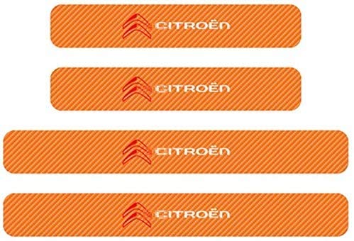 Fibra de carbono Decoración Para Estribos Para Citroen c4 c5 c3 berlingo c2 c1 Saxo xsara, Protección de pedal de umbral, Car Styling Sticker