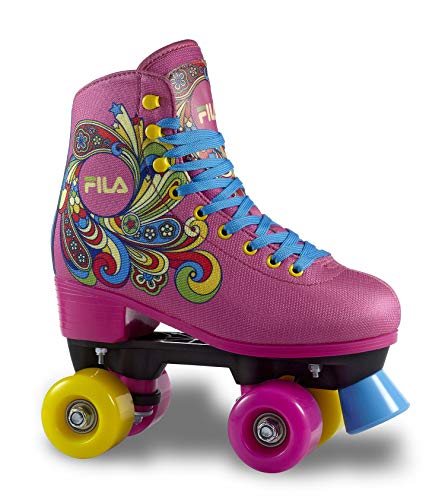 FILA SKATES Bella Quads, Niñas, Rosa, 32