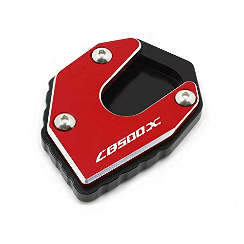 For Honda CB650F CBR650F CB500F CB500X NC700D Motocicleta CNC Pata de Cabra ampliadora Apoyo Soporte de Placa for los Pies Caballete Lateral Extensión Motocicleta Soporte Lateral (Color : Cb500x RD)