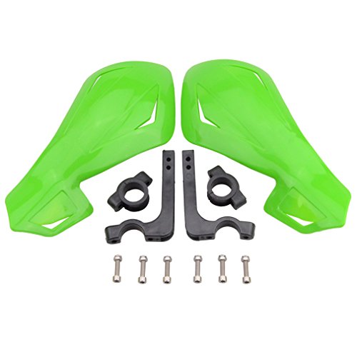 GOOFIT Paramanos Moto 22mm Enduro Acerbis Universal Cross Aluminio Protector Manillar Deposito Quad para Pit Pocket Bike Scooter Off-Road ATV Quad Verde