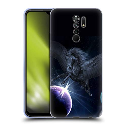 Head Case Designs Licenciado Oficialmente Simone Gatterwe Pegaso Pegasus y Unicornios Carcasa de Gel de Silicona Compatible con Xiaomi Redmi 9