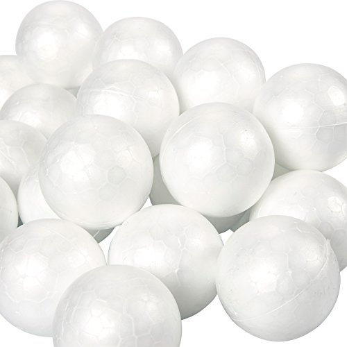 Juvale Bolas de espuma, suministros para artes y manualidades (2 pulgadas, 24 unidades)