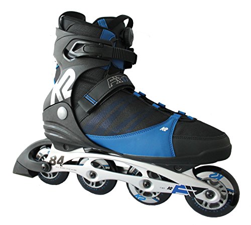 K2 Inline Skate F.I.T. 84 Speeed Patines en línea, Hombre, Negro/Azul, 12