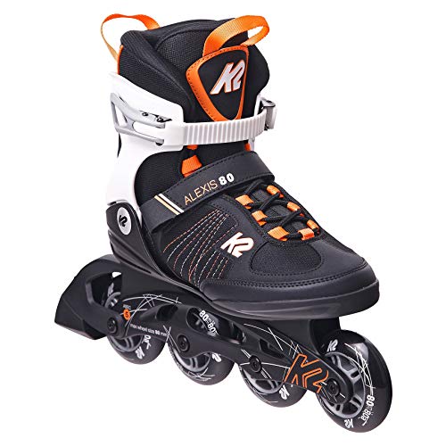 K2 Patines en línea Alexis 80 para Mujer con Bota Blanda K2, Negro y Naranja, 30E0874