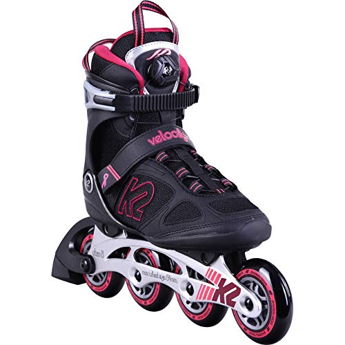 K2 Velocity 84 Boa W 30D0392 - Patines en línea para Mujer con Bota Blanda K2, Color Negro y Morado