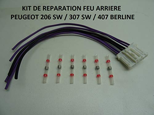 Kit de reparación de conector de luz trasera 206 SW 307 SW 407 Berlina.