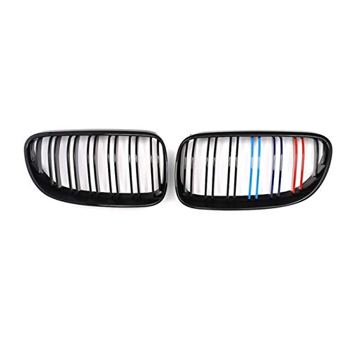 KKUFOO Parrillas del radiador Delantero del Coche Parrillas De Rejilla De Riñón Delanteras De Coche De Color Negro Brillante M para BM-W E92 E93 3-Series 2D LCI 328i 335i Coupe Convertible M4