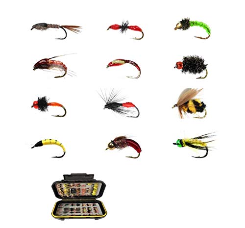 L-MEIQUN, Planeta eficiente perdigon ninfas Pesca con Mosca de Moscas de la Pesca Surtido |Trucha y Grayling Fishing Seure 24-131Pieces (Color : 100Pcs)