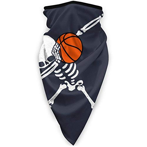 Lmtt Dabbing Skeleton Basketball Seamless Half Face Cuello Polainas Cubierta Pañuelos Pasamontañas Exterior Diadema A Prueba de Viento Bufanda