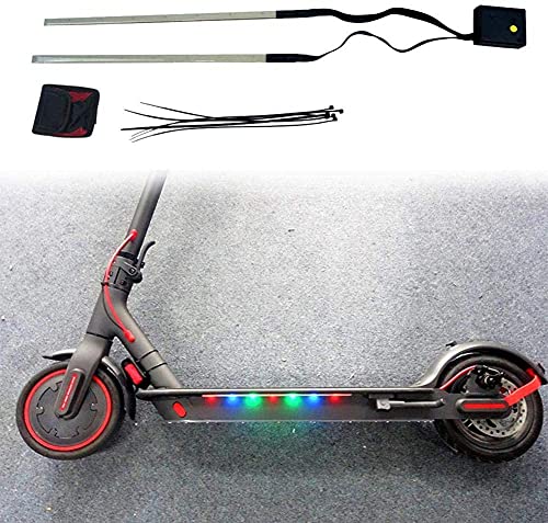 Luces Led para Patinete Eléctrico Bicicletas Coche Adhesivo 14 Led Multicolor Fácil Instalación Seguridad Luz Led Adhesiva