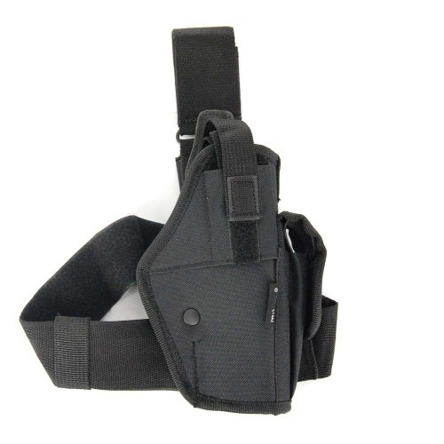 Mil-Tec - Funda de pistola para pierna negro negro