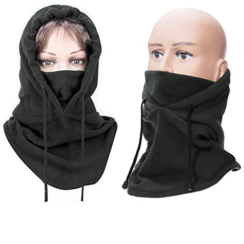 MOHOO Pasamontañas Balaclava Capucha Pasamontañas Sombrero de Lana Resistente al Viento Sombrero Unisex Esquí de Invierno Ciclismo Moto Senderismo Montañismoal Sombrero de Máscara Buen Regalo